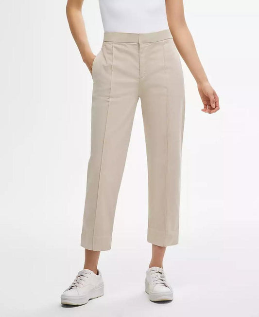 Women's Cotton-Blend Seamed Ankle Trousers