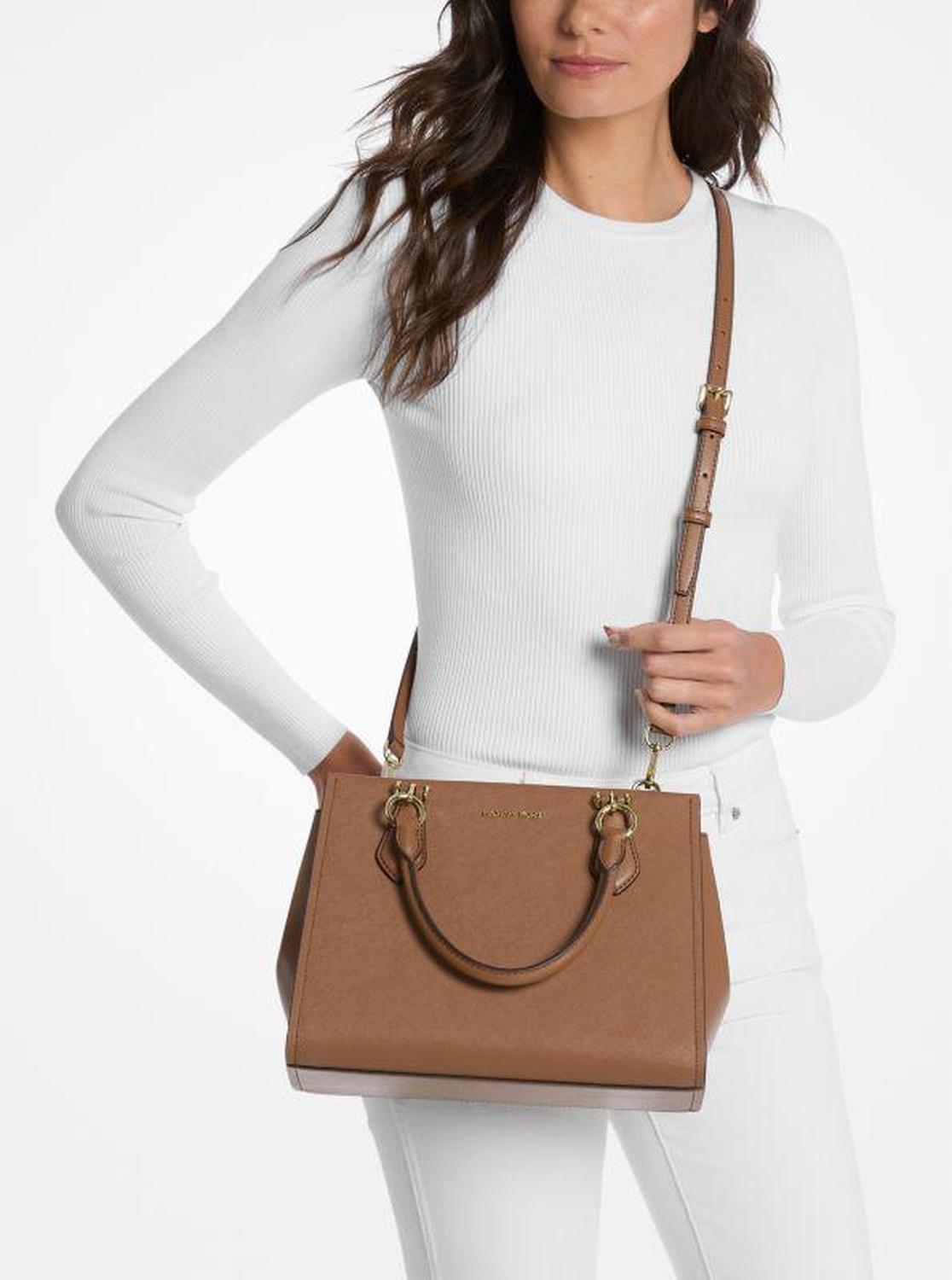 Marilyn Medium Saffiano Leather Satchel