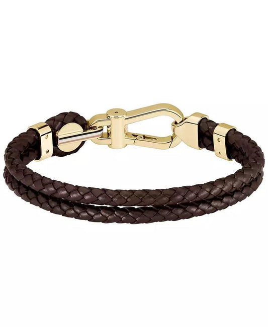 Men's Ares Prime Brown Leather Bracelet