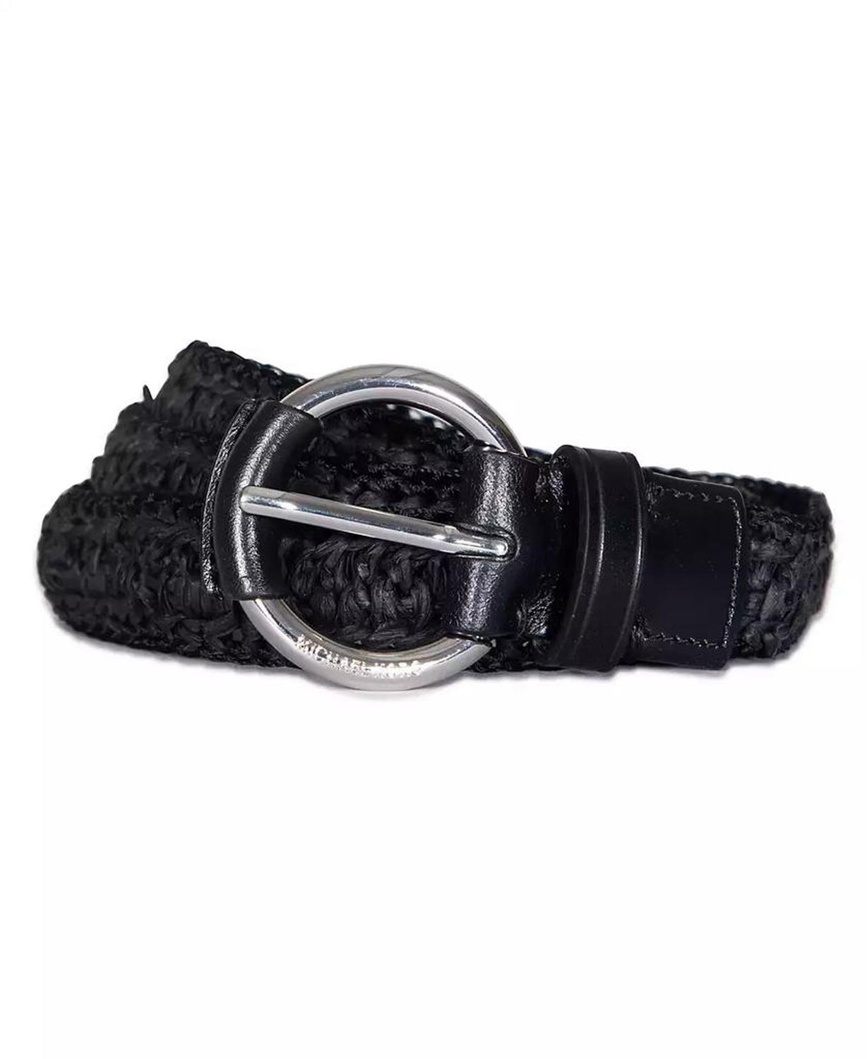 32mm Woven Raffia Belt