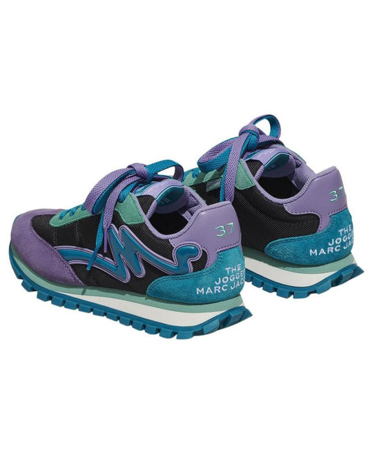 Marc Jacobs The Jogger Leather-Trim Sneaker