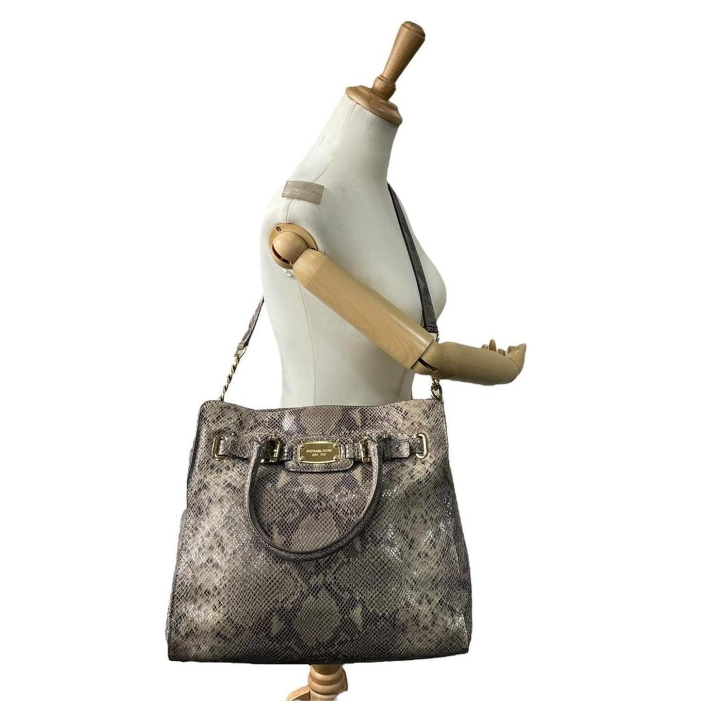 Leather Handbag Tote Bag (Pre-Owned)