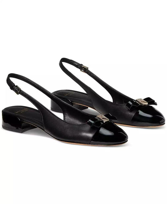 Women's Deco Bow Slingback Pumps