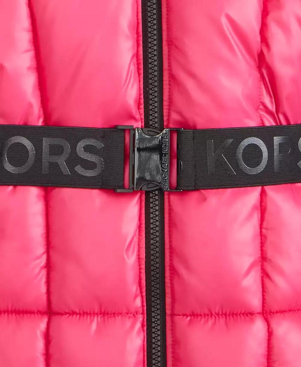 Girls 7-16 Active Belted Stadium Puffer Jacket With Faux-Fur Trim