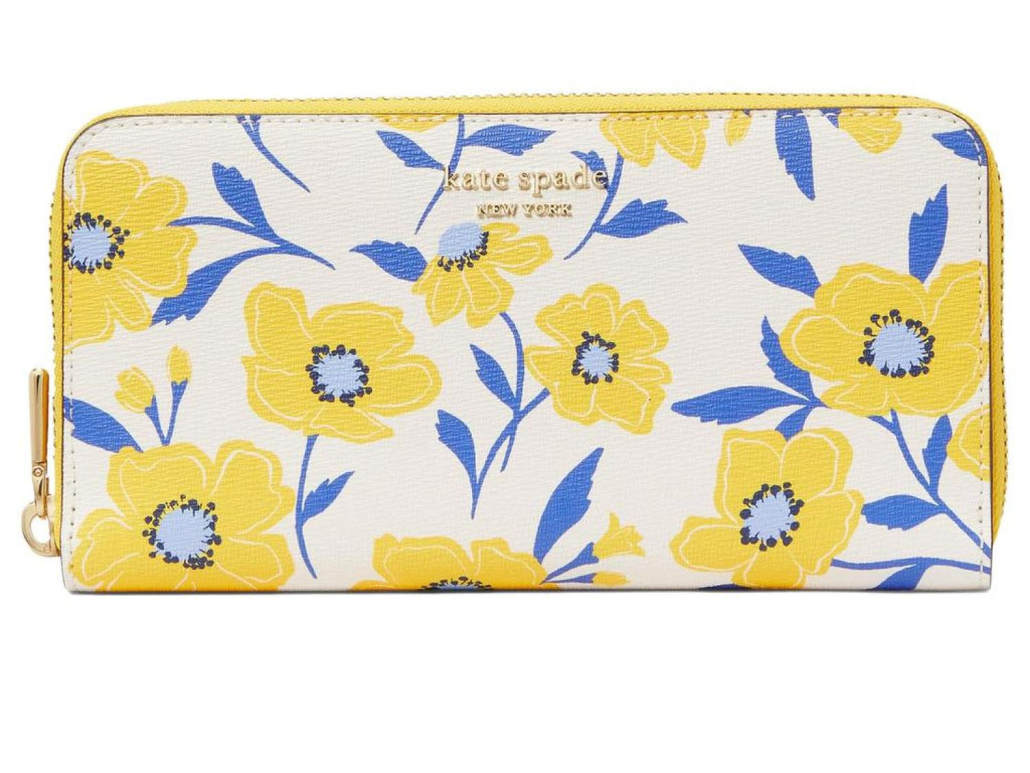 Morgan Sunshine Floral Printed Pvc Zip Around Continental Wallet