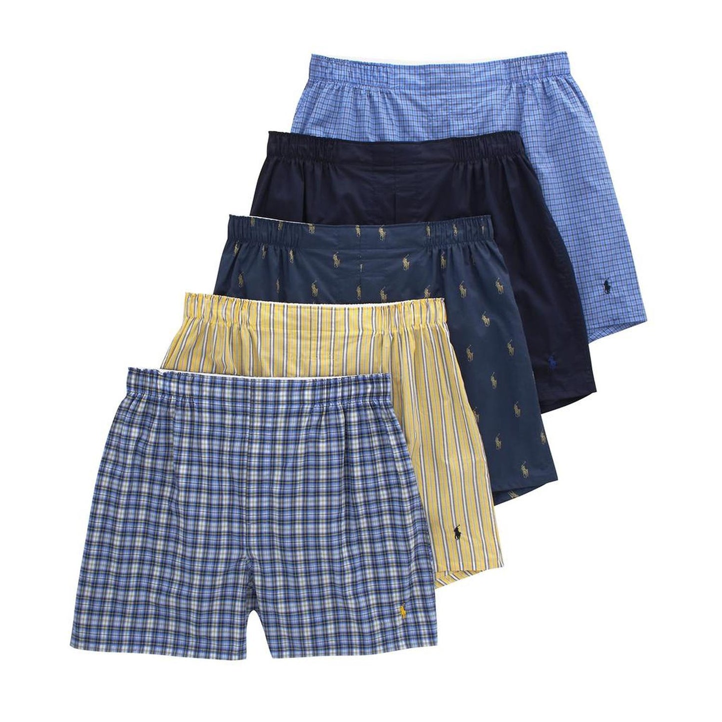 5 Pack Classic Fit Woven Boxer