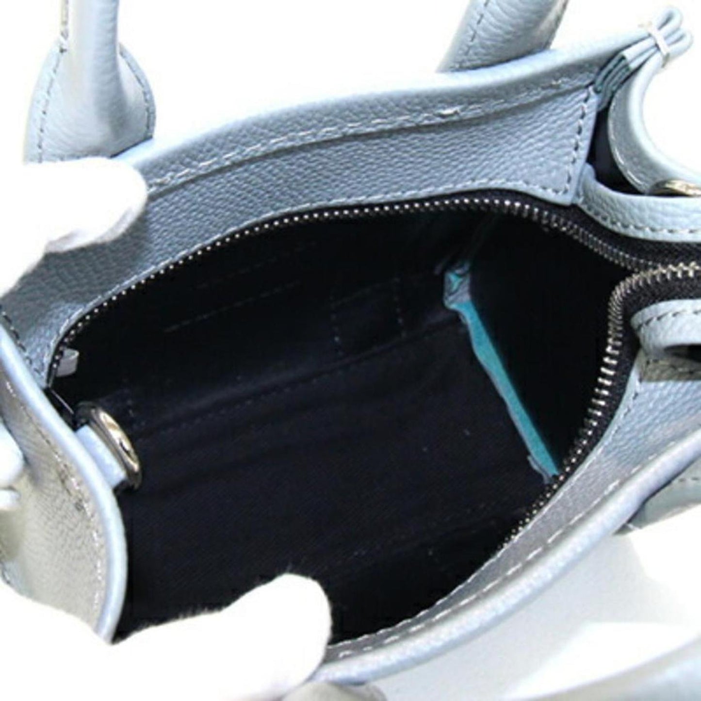 Leather Handbag Pochette (Pre-Owned)