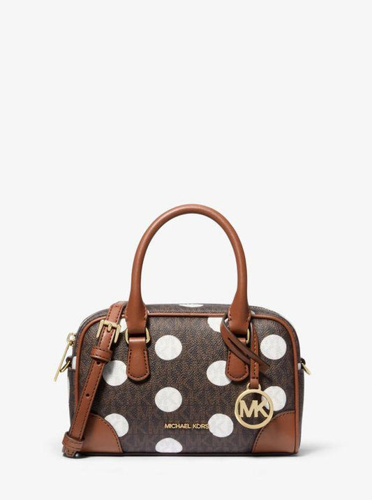 Thompson Extra-Small Polka Dot Signature Logo Satchel