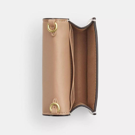 Coach Outlet Mini Wallet On A Chain In Signature Leather