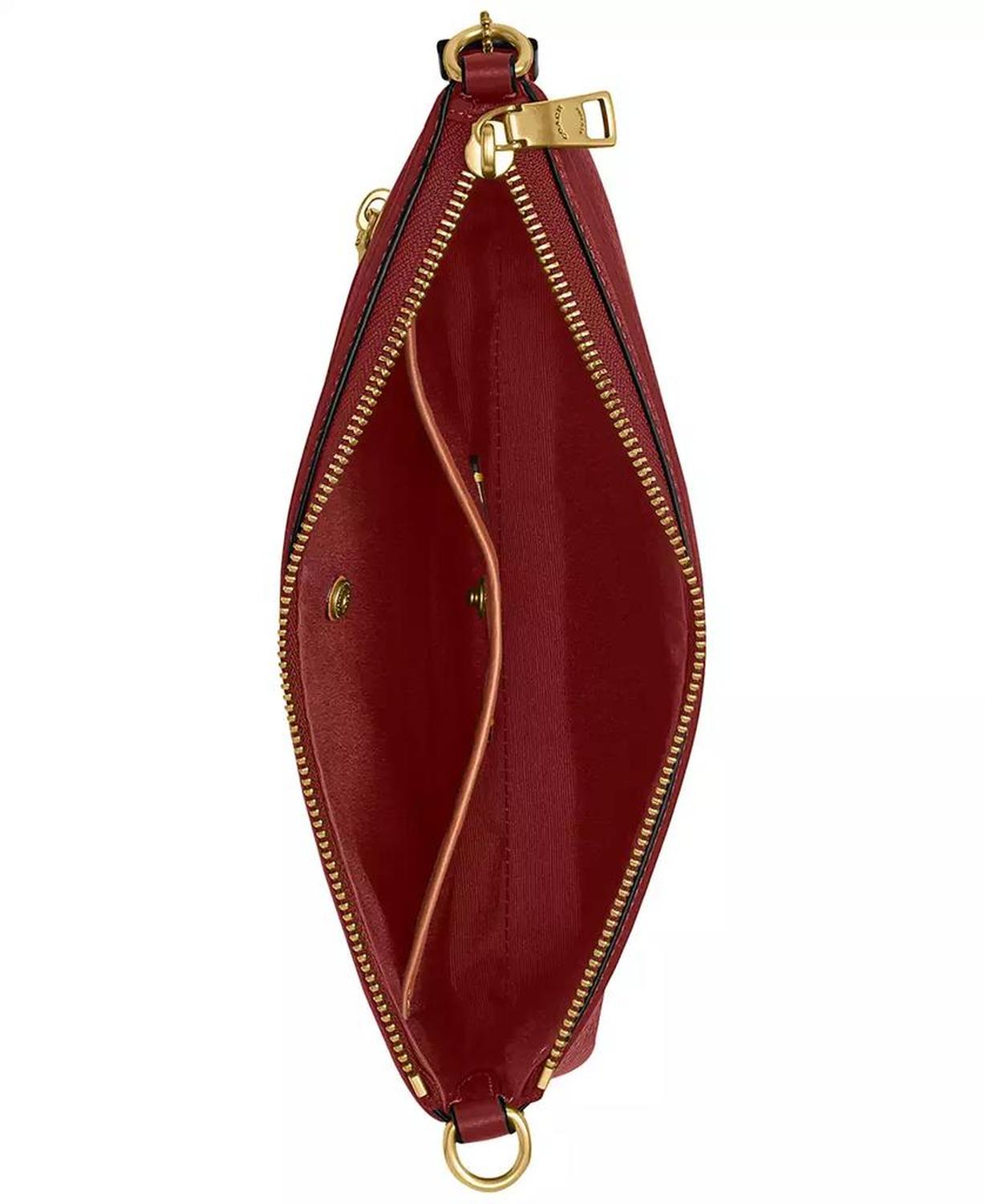Refined Pebble Leather Legacy Zip Top Smal Crossbody