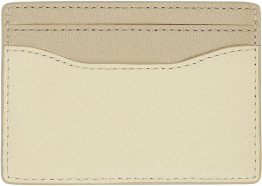 Biege & Off-White 'The Utility Snapshot DTM' Card Holder