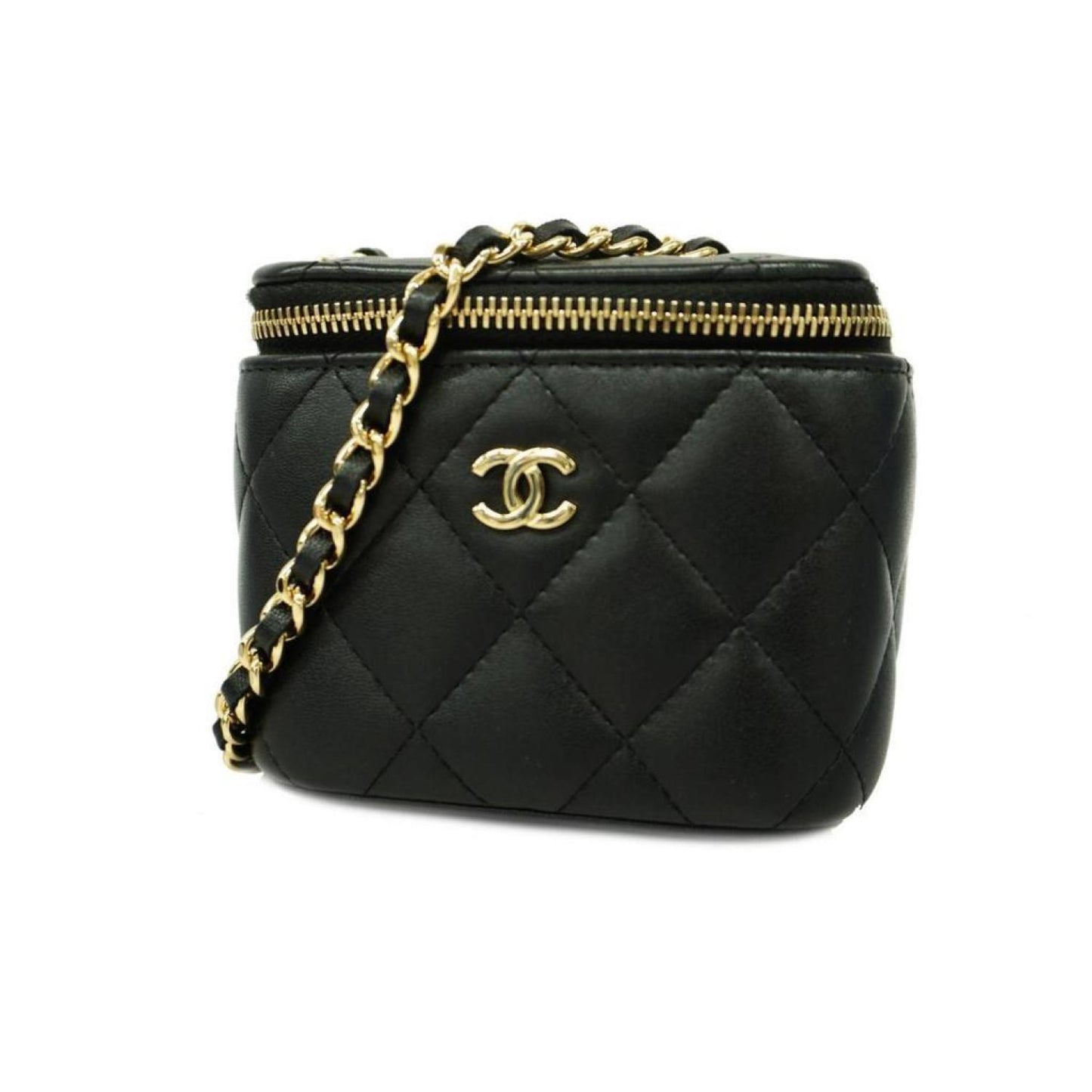 Chanel Vanity Leather Shoulder Bag (Pre-Owned)