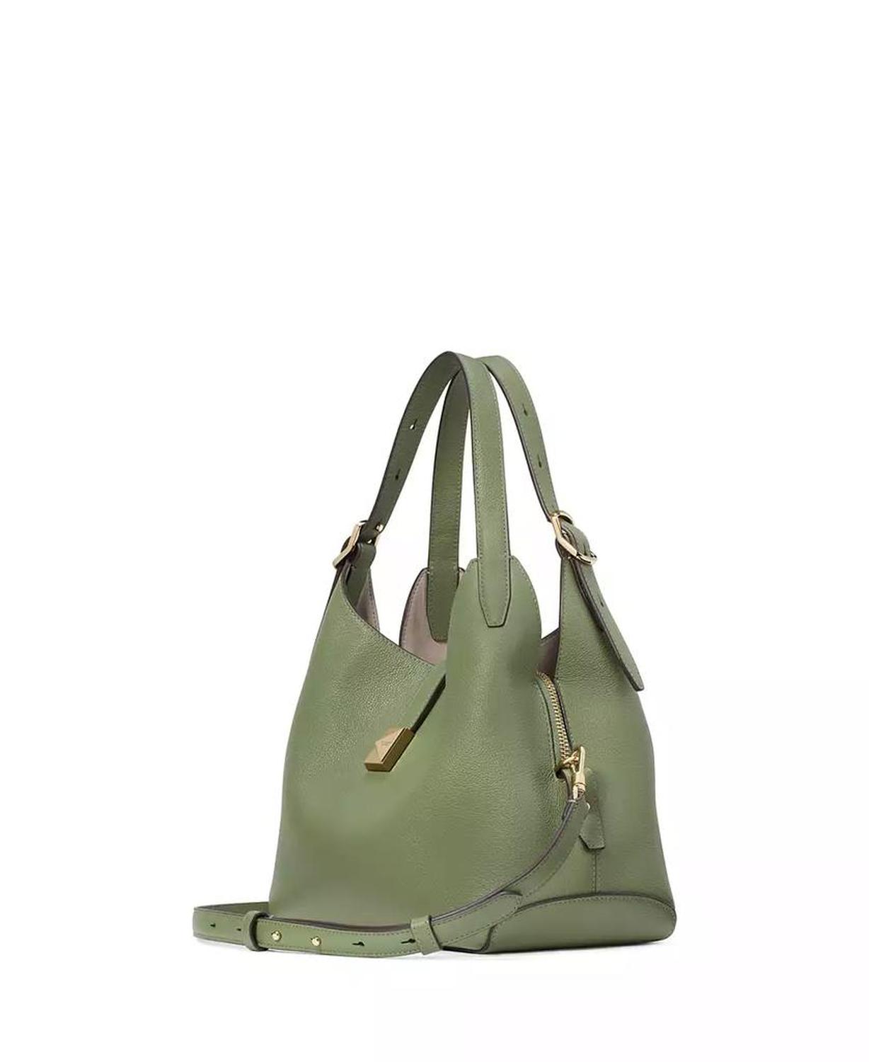 Women's Deco Pebbled Medium Crossbody Tote Bag