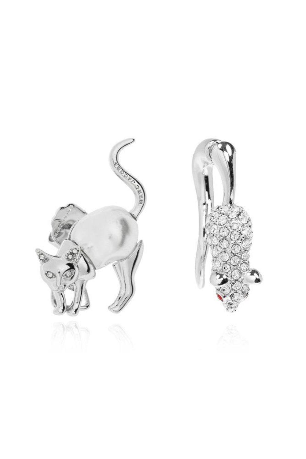 Marc Jacobs The Cat And Mouse Embellished Earrings