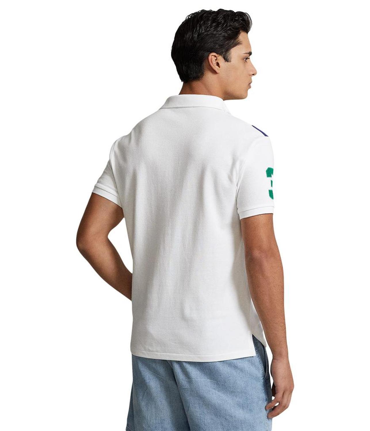 Custom Slim Fit Big Pony Mesh Polo Shirt