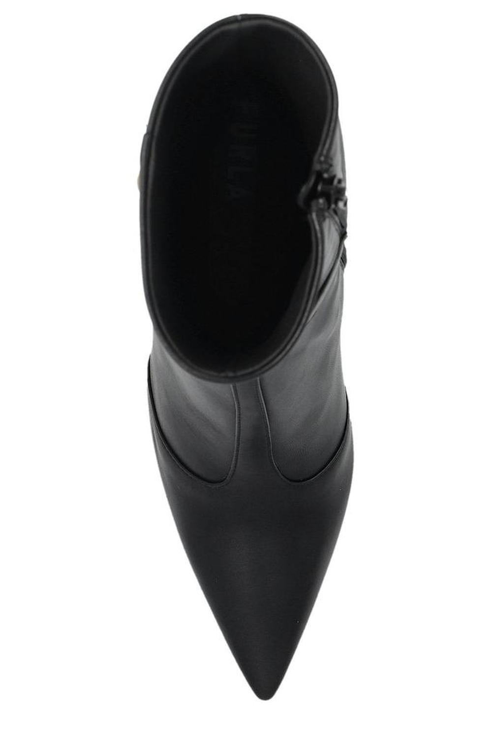 Furla Sfera Pointed-Toe Ankle Boots