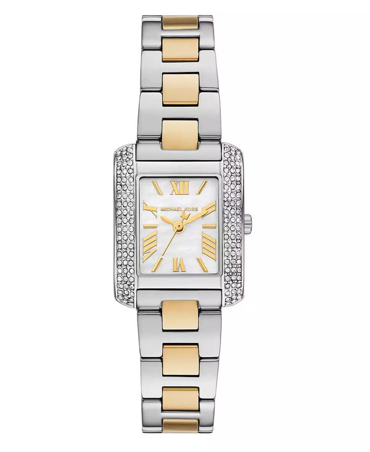 Women's Emery Three-Hand Two-Tone Stainless Steel Watch, 22x28mm