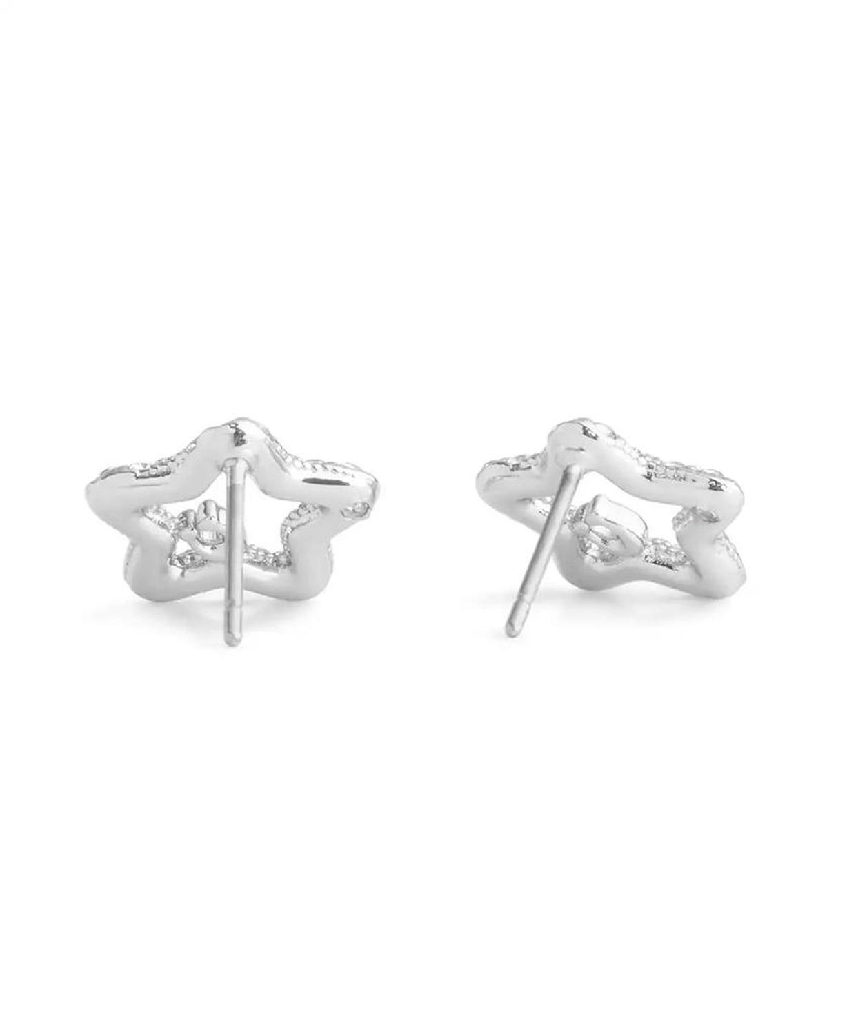 Faux Stone Signature Pavé Star Stud Boxed Earrings