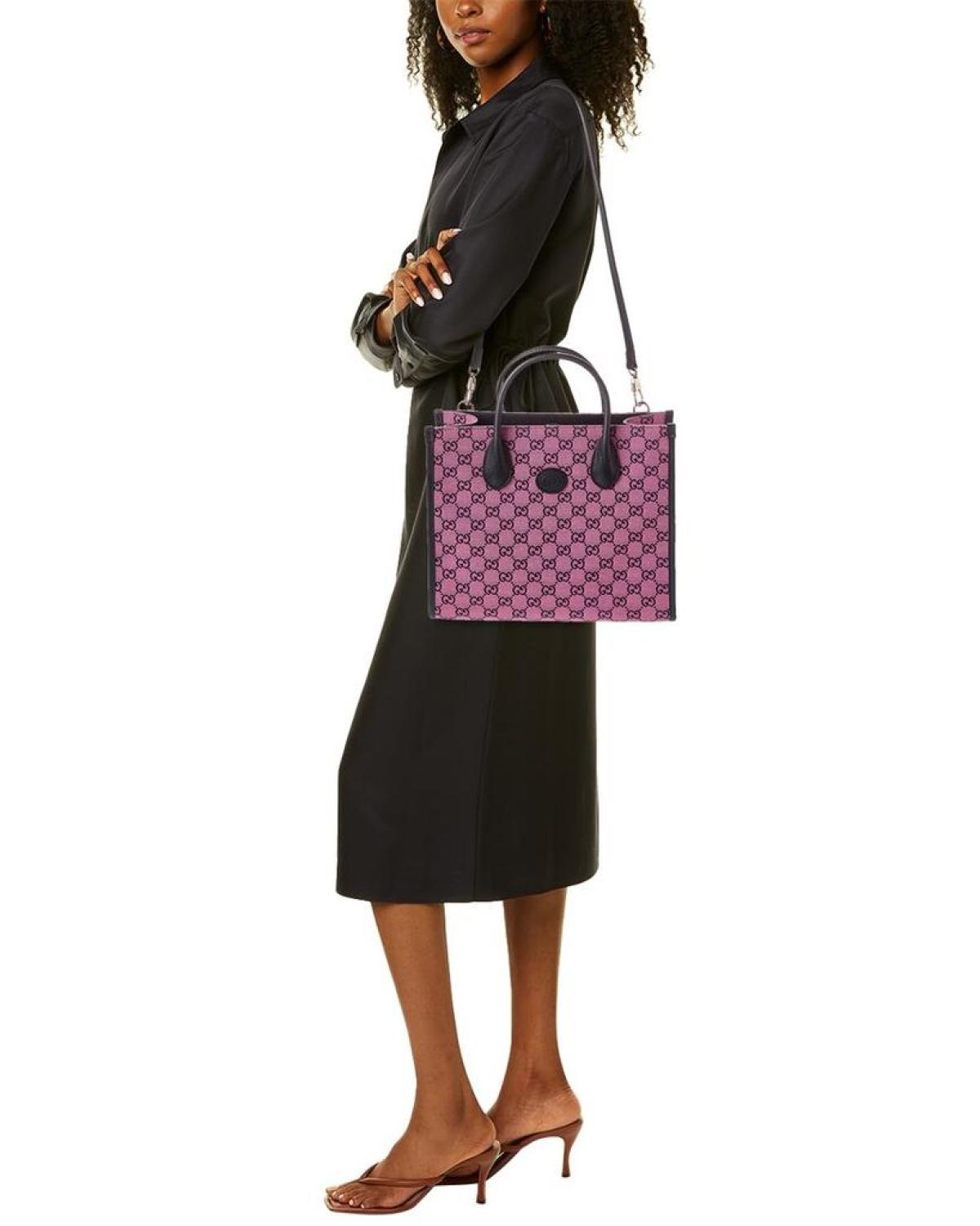 Gucci Small GG Canvas & Leather Tote