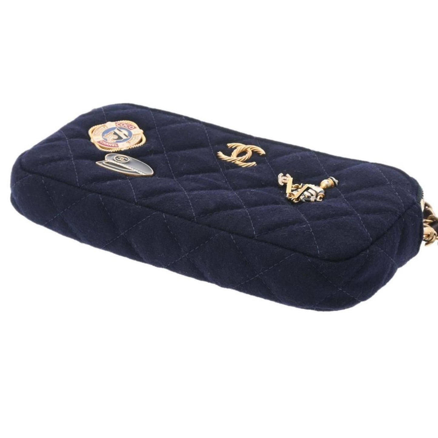 Chanel Coco Mark Cotton Shoulder Bag (Pre-Owned)
