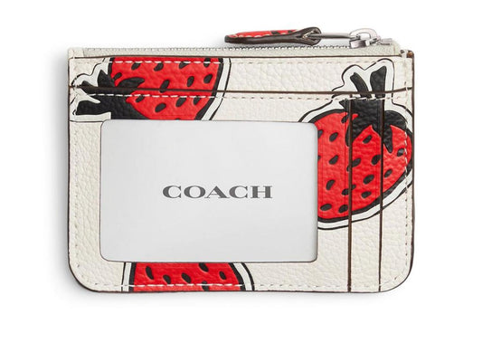 Mini Skinny ID Case with Strawberry Print