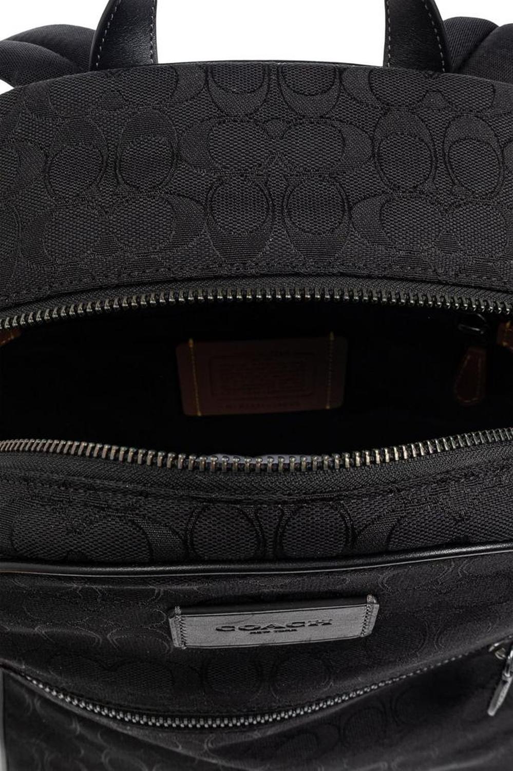 Coach Theo Monogrammed Top Handle Backpack