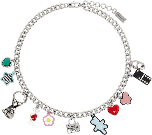 Silver 'The Sticker Charm' Necklace