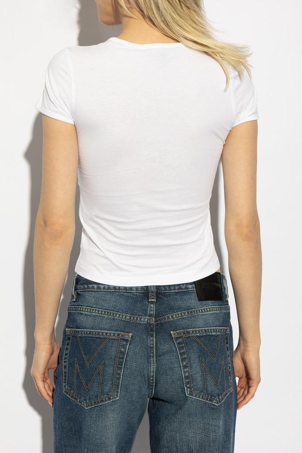 Marc Jacobs Charm Logo Shrunken T-Shirt