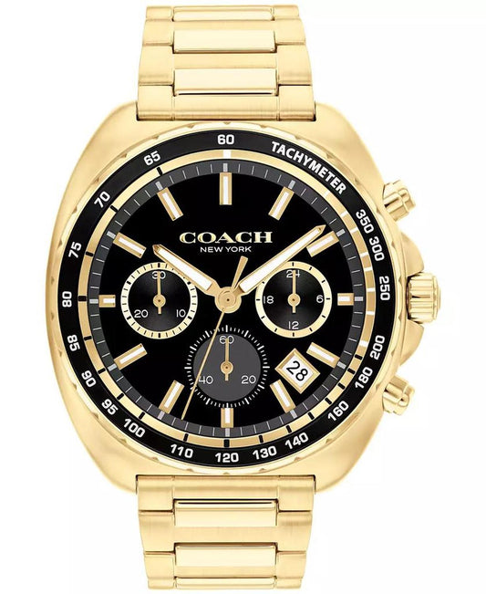 Men's Charter Gold-Tone Stainless Steel Bracelet Watch 44.5mm