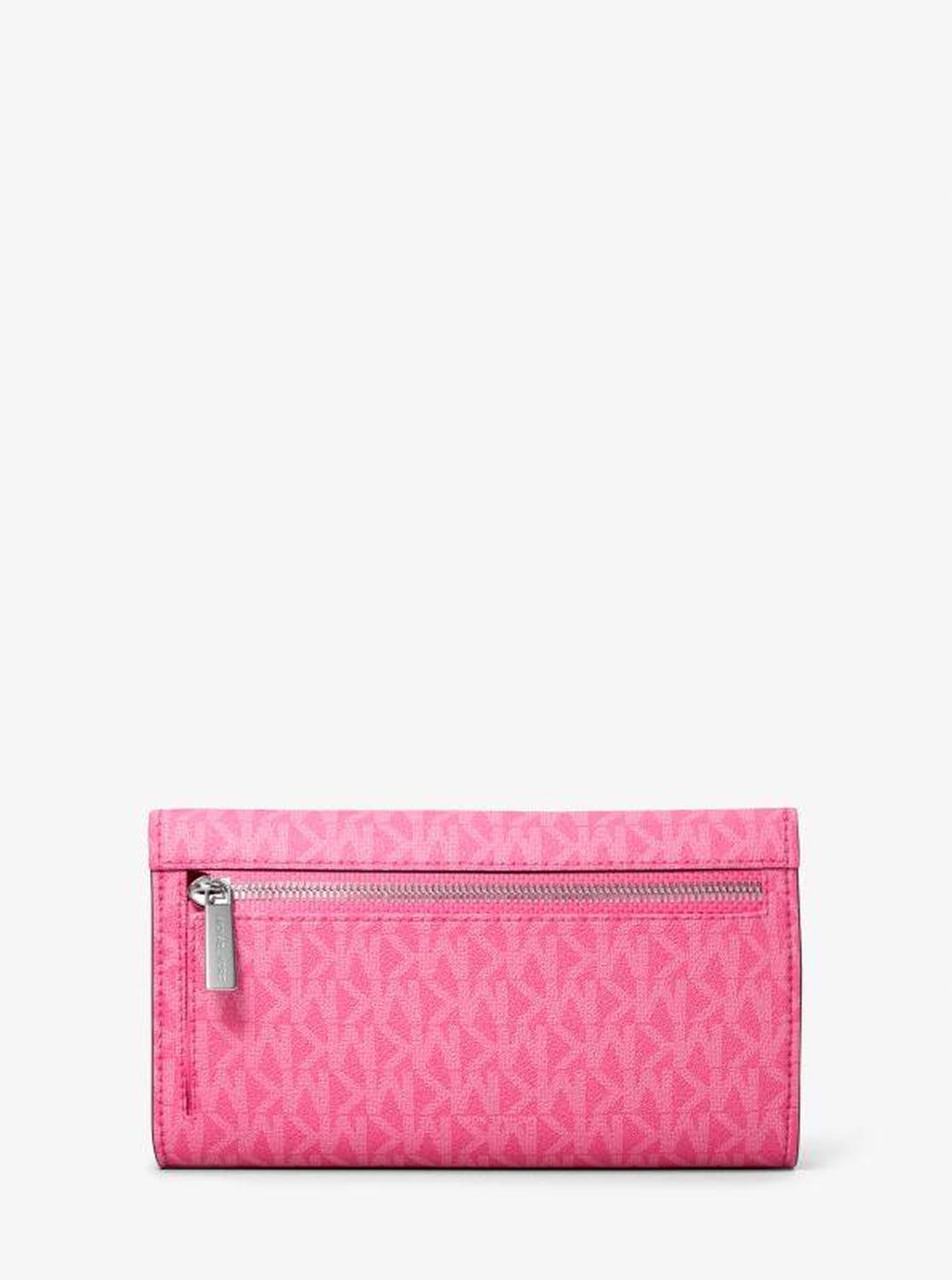 Jet Set Large Signature Logo Tri-Fold Wallet