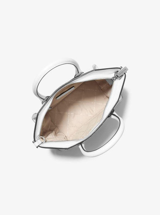 Avril Small Studded Patchwork and Signature Logo Satchel