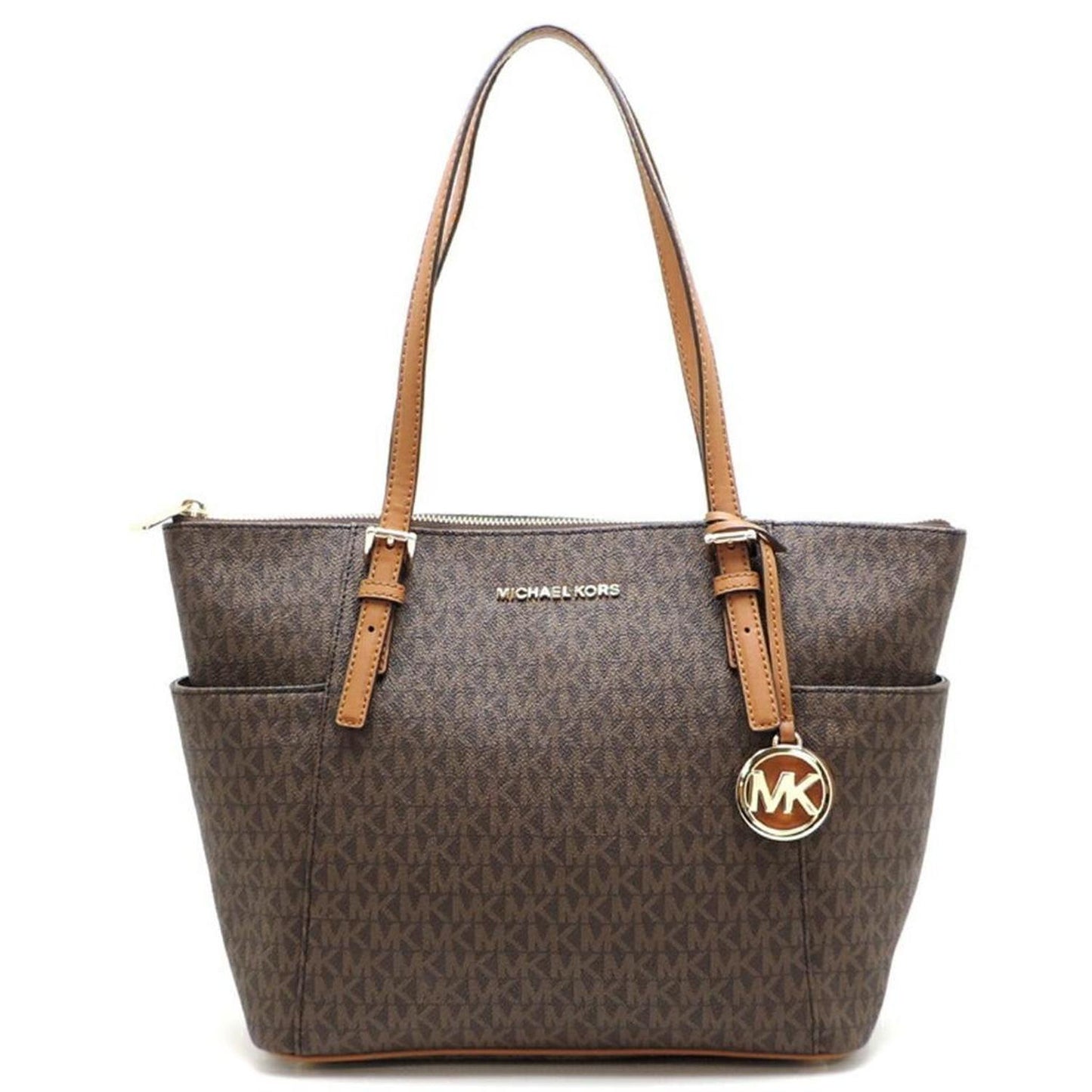 Coated Canvas Leather Tote Bag (Pre-Owned)