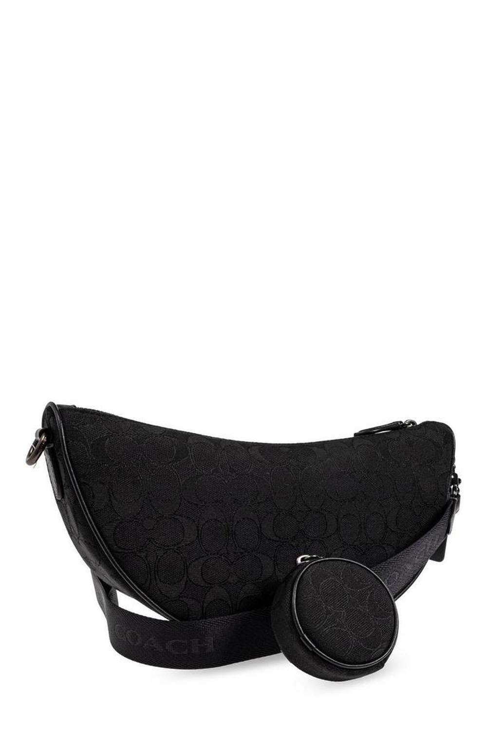 Coach Monogrammed Zipped Shoulder Bag