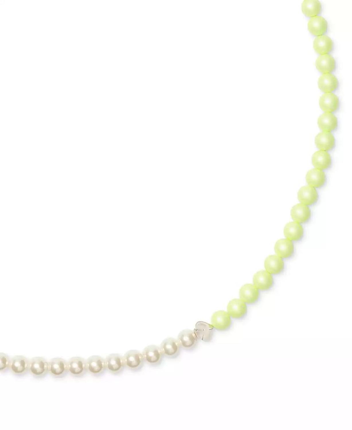 PEARLIE Bead & Imitation Pearl Necklace, 34" + 3" extender