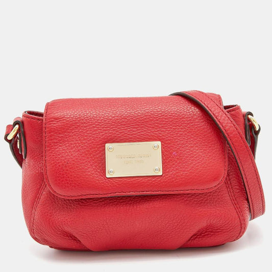 Michael Michael Kors Leather Flap Crossbody Bag