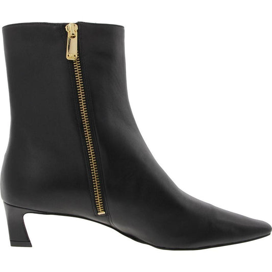 40F4CSMESL Womens Zipper Leather Booties