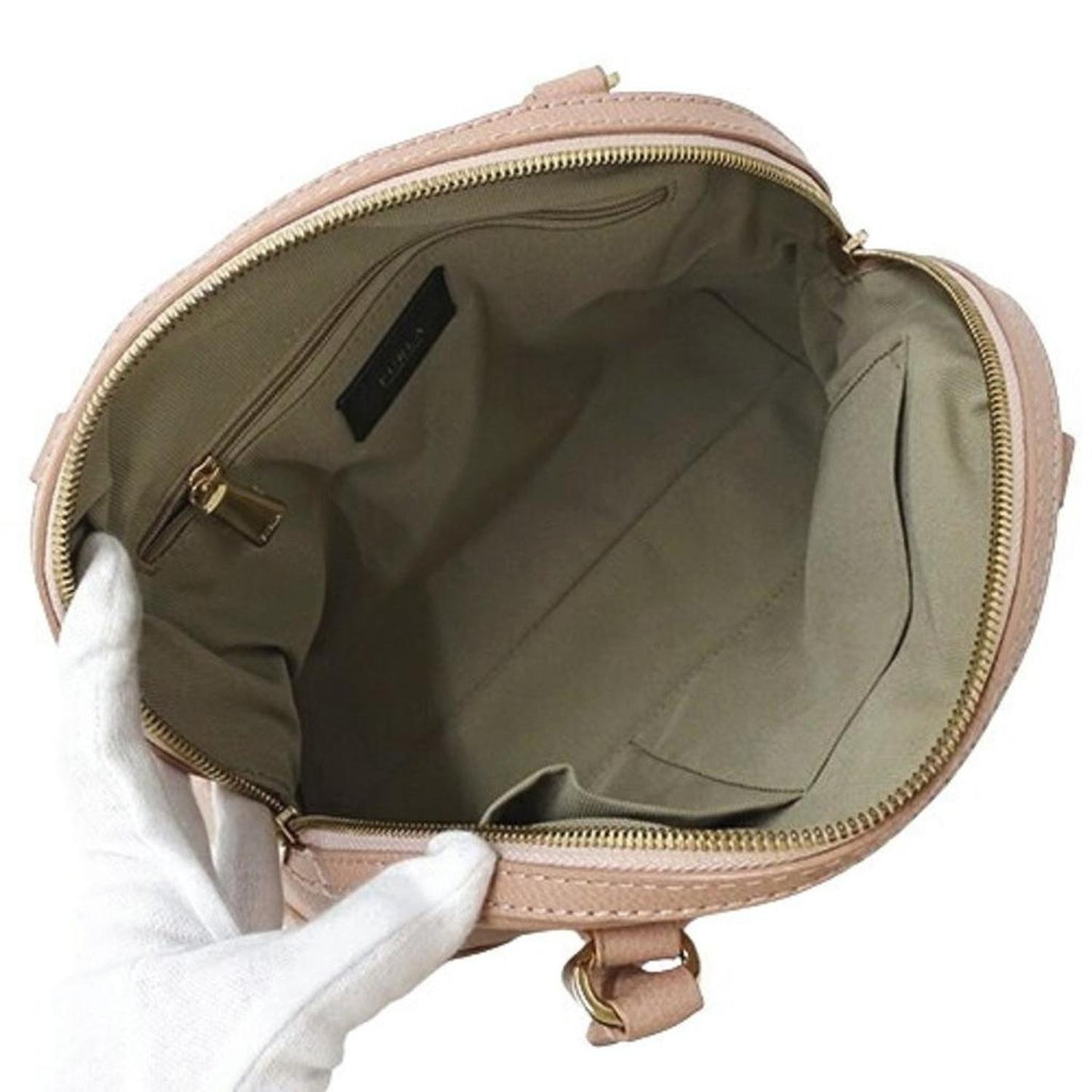 Leather Handbag Shoulder Bag (Pre-Owned)