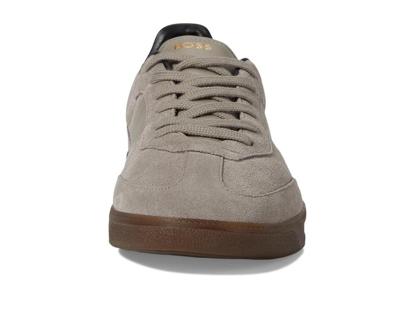 Suede Leather Block Low Profile Sneakers