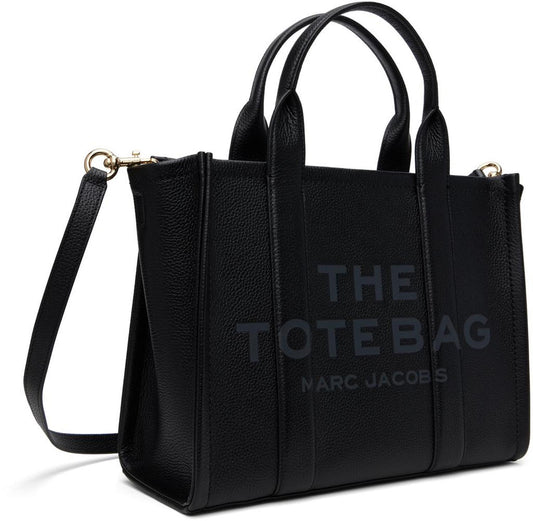 Black 'The Leather Medium' Tote