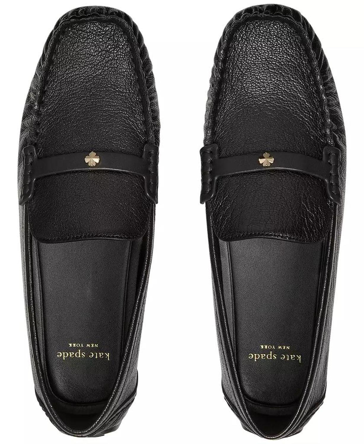 Women's Flower Stud Round Toe Moccasin Loafers