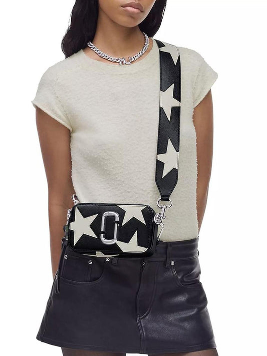 The Star Patchwork Leather Snapshot Crossbody Bag