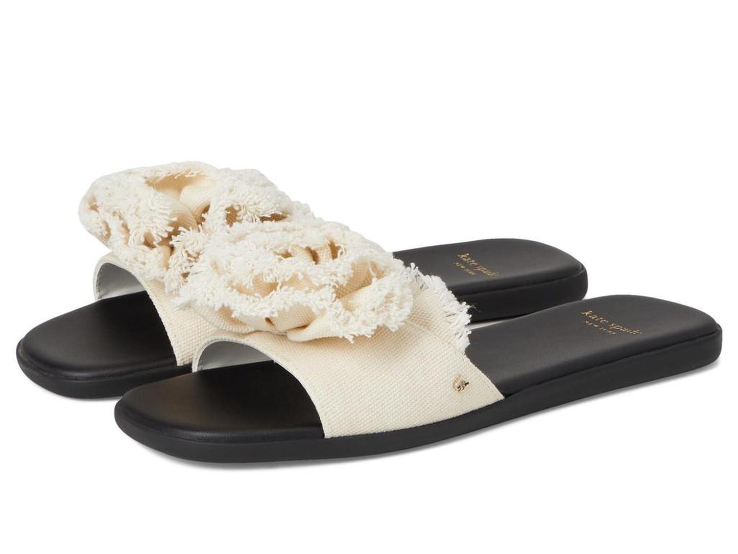 Flourish Canvas Flat Sandal