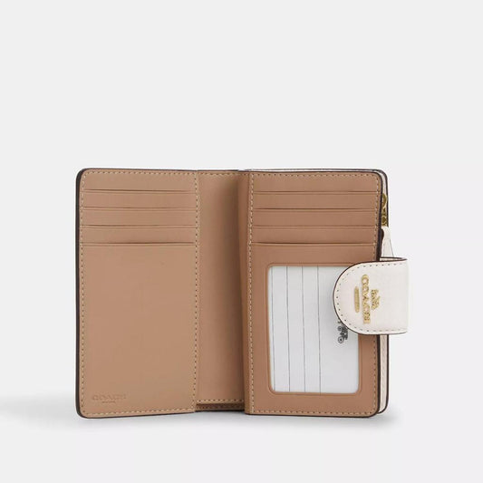 Medium Corner Zip Wallet With Floral Print