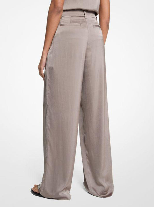 Drapey Satin Wide Leg Pants