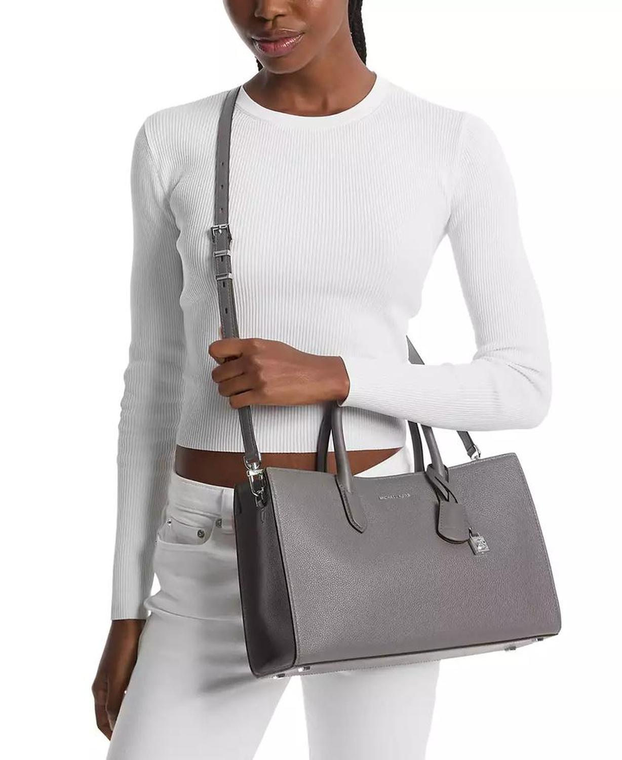 MICHAEL Scarlett Medium East West Leather Satchel