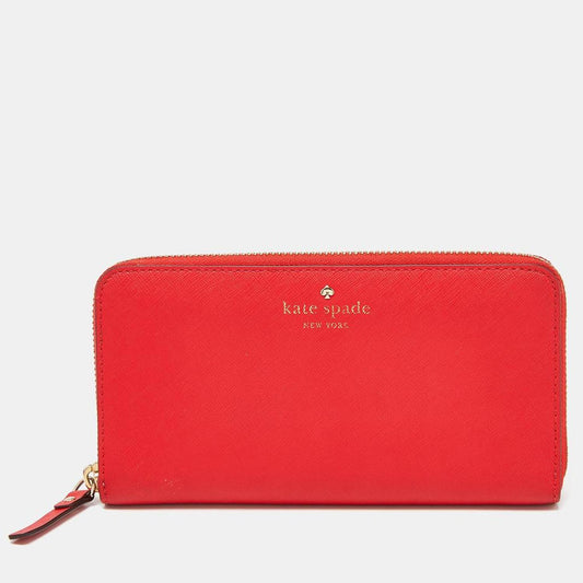 Kate Spade Leather Zip Around Continental Wallet