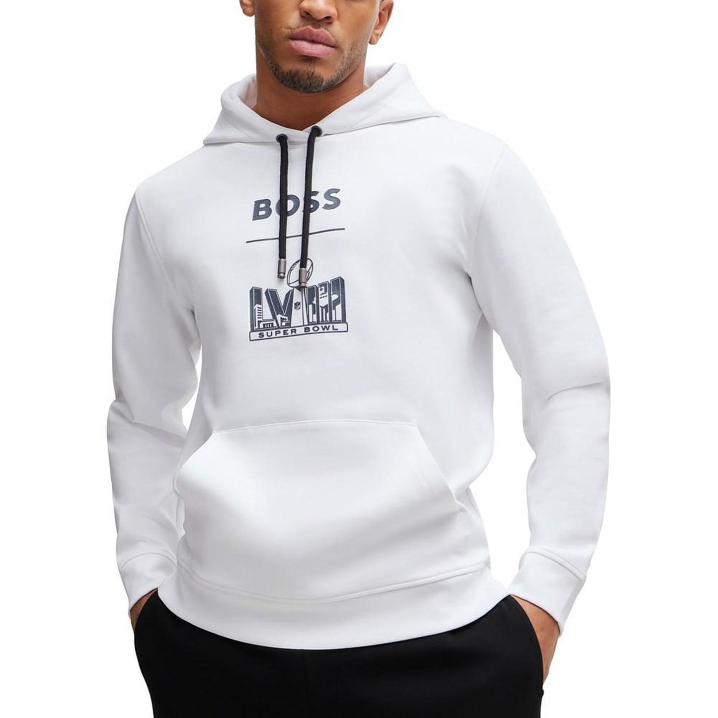BOSS Men's BOSS x NFL Metallic Print Hoodie