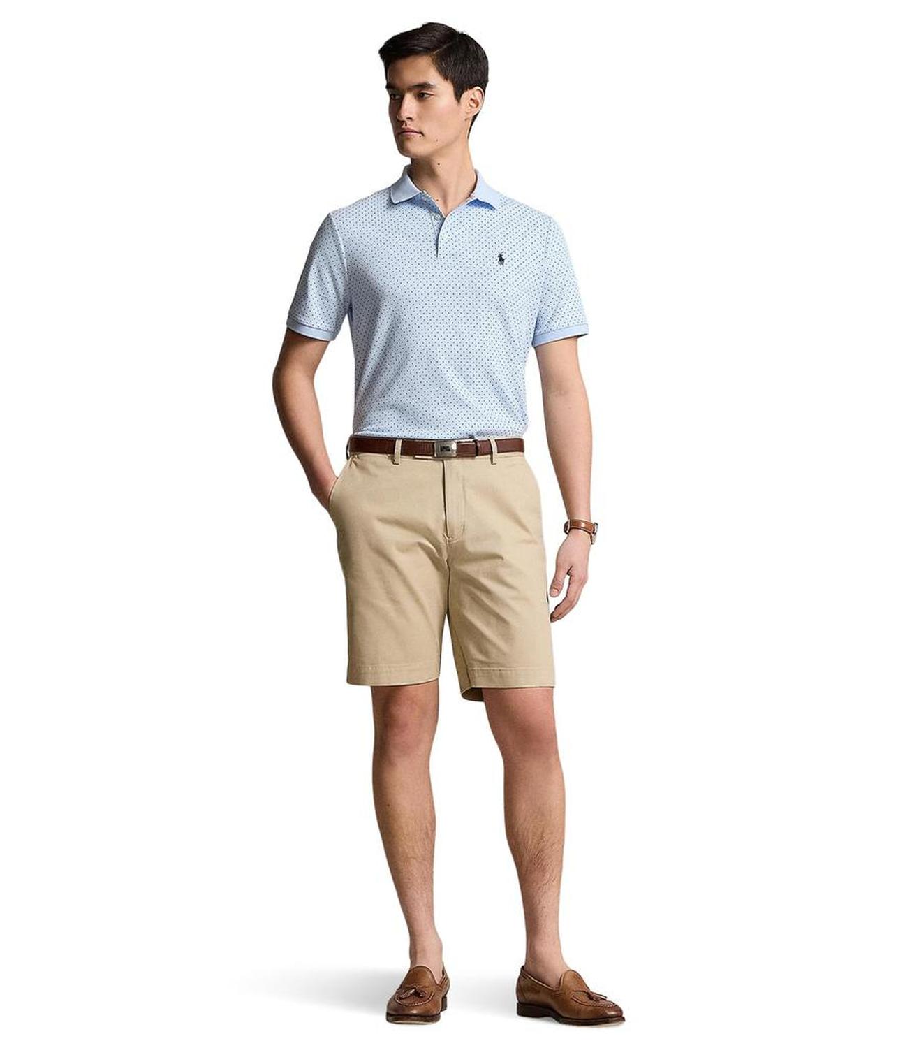 Classic Fit Print Soft Cotton Polo Shirt