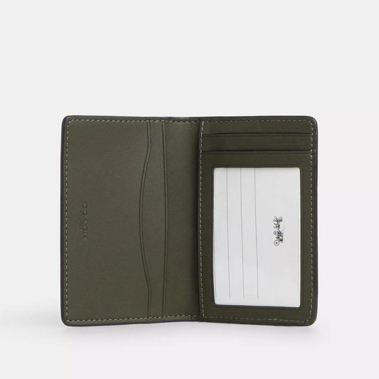 Coach Outlet Id Wallet In Signature Camo Print