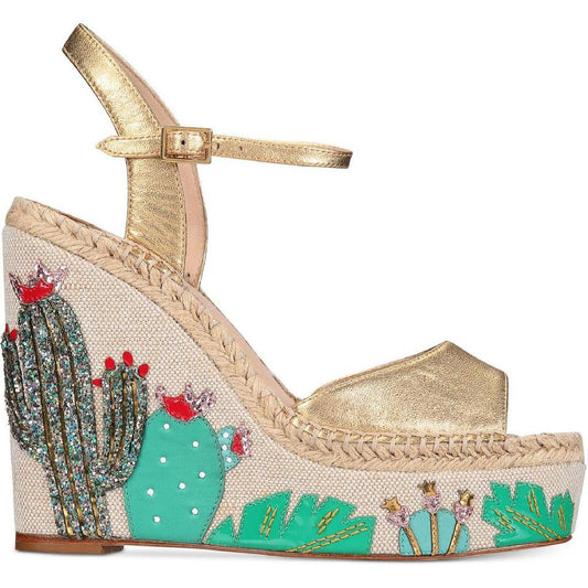 Dallas Womens Cactus Ankle Wedge Heels